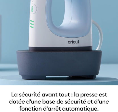 Cricut EasyPress Mini | Presse à chaud compacte pour vinyle thermocollant (HTV), produits Infusible Ink et de sublimation | Bleu zen