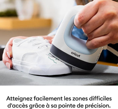 Cricut EasyPress Mini | Presse à chaud compacte pour vinyle thermocollant (HTV), produits Infusible Ink et de sublimation | Bleu zen
