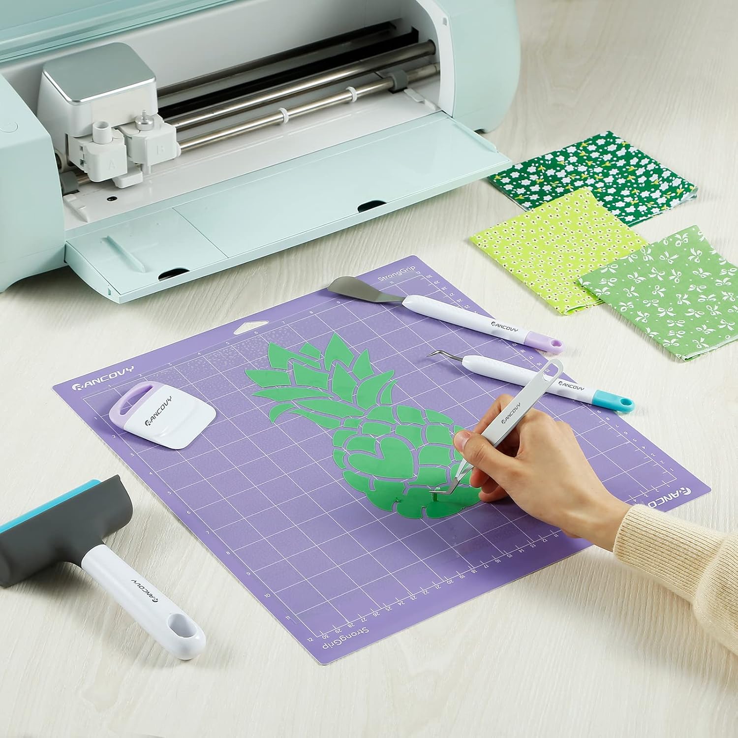 Jeu d'outils de base pour Cricut Vinyl Weeding Tools pour Cricut/Silhouette/Siser/Oracal 631 651 751 Vinyl 5pcs Cardstock Crafting Tools Kit