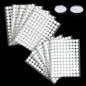 Vinabo 1080 Pcs Scratch Autocollant Rond, Scratch Autocollant Double Face, 540 Paires 10mm Pastille Scratch Autocollant Crochets et Boucles, Pastille Scratch Autocollant pour DIY, Artisanat etc